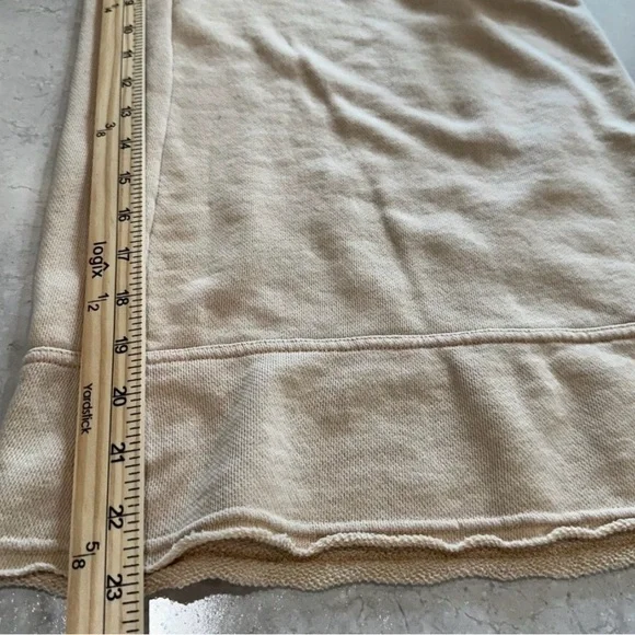 EASEL Mineral Wash Terry Knit Pants Camel Wide Leg L - Picture 4 of 7